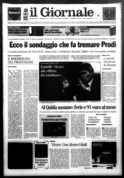 Il giornale : quotidiano del mattino